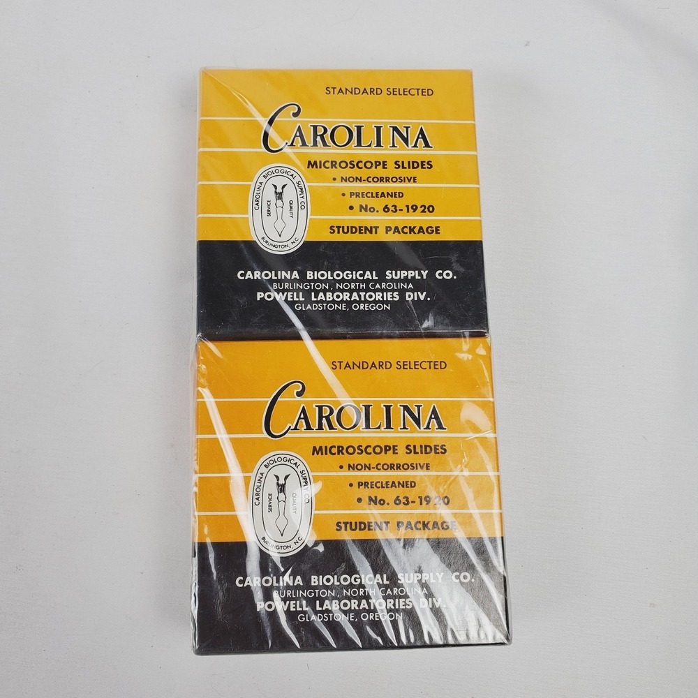 Carolina Microscope Slides Standard Selected No. 63-1920 2 x 36 Slides Student